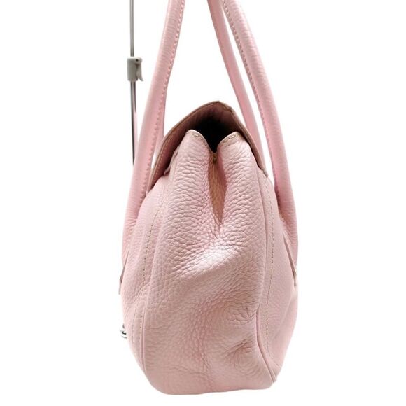 AUTHENTIC CELINE SHOULDER HAND BAG SATCHEL PINK LEATHER - Picture 6 of 12